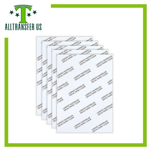 Papel Transfer Impresora Laser Decal Papel Clear / White